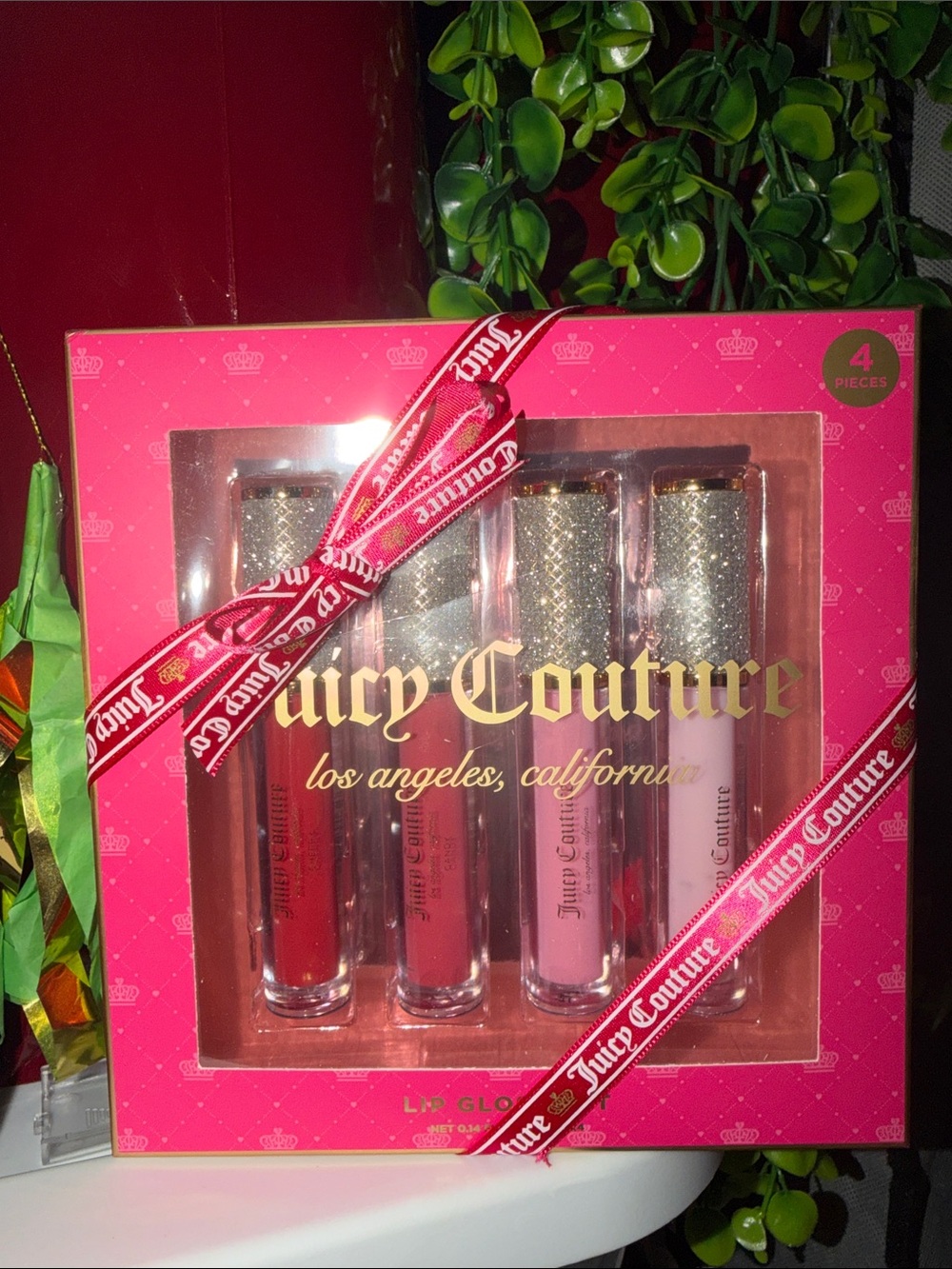 Juicy Couture Lip Gloss Set — Red and Pink Shades